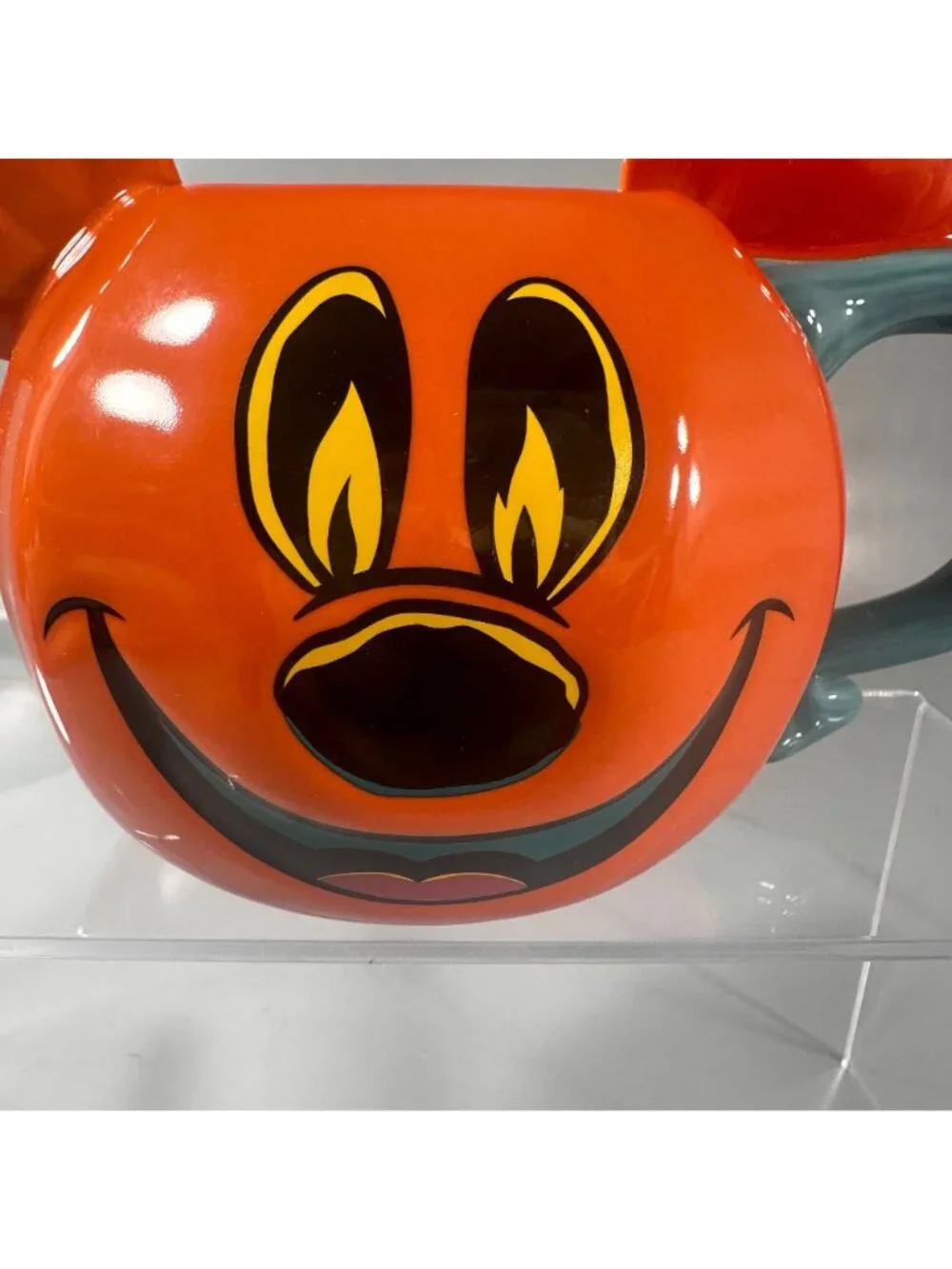 Disney Parks Mickey Mouse Mug Pumpkin Ceramic Halloween Jack Lantern 2023